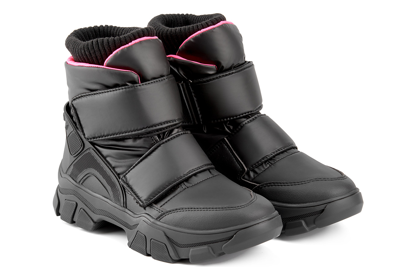 ботинки 1705DR черно-розовый клайдер, фото 3